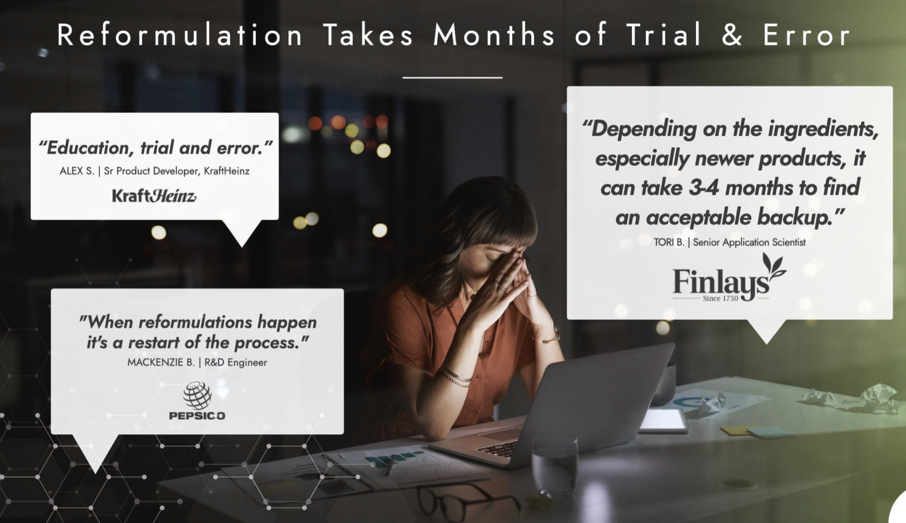 Quotes describing reformulation as trial and error
